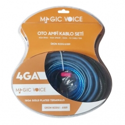 Magicvoice MV-6189 4GA Oto Amfi - Anfi Kablo Seti 120A Sigorta Dahil