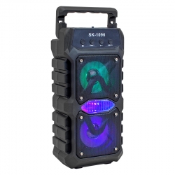 Magicvoice sk-1096 20 watt usb/sd/aux/fm/bluetooth destekli mikrofon girişli taşinabilir hoparlör
