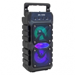 Magicvoice SK-1096 20 Watt USB/SD/AUX/FM/Bluetooth Destekli Mikrofon Girişli Taşınabilir Hoparlör