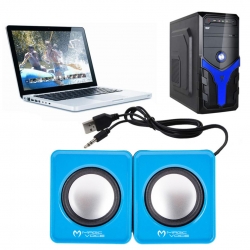 Magicvoice t-001 1+1 kare model mini usb hoparlör - speaker (2*3 watt)