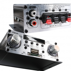 Magicvoice yw-191l 12 volt 100 watt motosiklet bluetooth amfi usb/sd 2 kanal pazarci - anfi (125x95x40mm)