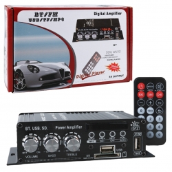 Magicvoice yw-406l 12 volt 100 watt motosiklet bluetooth amfi usb/sd 2 kanal pazarci - anfi (154x80x42mm)