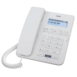 Masa telefonu dijital beyaz karel tm-145