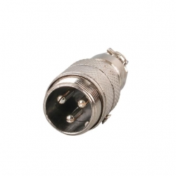 Mayk GX16-3 Pinli Metal Erkek Konnektör (M16 - 16Mm)