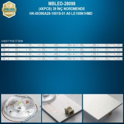 Mbled (4xpcb) 39 inç nordmende hk-00390a28-1001s-01 a0 le100n1hmd