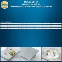 Mbled (4xpcb) 43 inç philips lbm430m0801-bw-3 43pus6262/12 43pfs4132/12 43pus6503/62