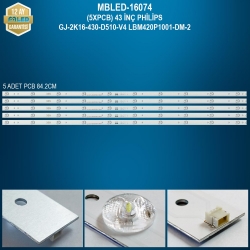 Mbled (5xpcb) 43 inç philips gj-2k16-430-d510-v4 lbm420p1001-dm-2