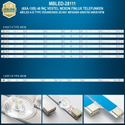 Mbled (6xa-1xb) 48 inç vestel nexon finlux telefunken 48dled a b type ves480unds-2d-n01 48fa5000 42nx700 48r2010fm