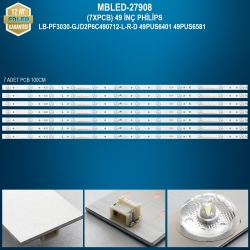 Mbled (7xpcb) 49 inç philips lb-pf3030-gjd2p6c490712-l-r-d 49pus6401 49pus6581