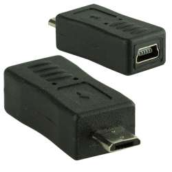 Micro usb erkek/mini usb dişi çevirici aparat