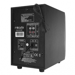 Mikado MD-415BT RGB 2+1 20 Watt Basslı FM/BT/SD/USB Bluetooth Ses Sistemi Multimedya Hoparlör
