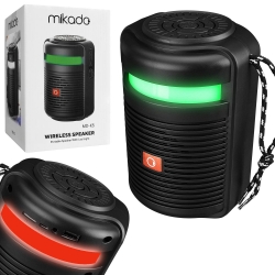 Mikado md-k5 müzik kutusu şarjlı rgb ledli bluetooth usb sd aux