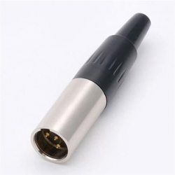 Mini Canon XLR 3 Pin Erkek Jack Fiş 10X47mm
