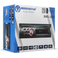 Moonstar bms-2802 oto teyp 4x45 watt bluetooth mobil aplikasyon 2xusb sd fm aux
