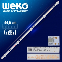 Ms-l1744 v1 - cy_ht+hd_48d_3528_10*5_300ma-15v - 44.6 cm 5 ledli - (wk-896)
