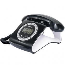 Multitek Retro CID 12 Haneli Lcd Ekran Siyah-Kırmızı Masaüstü Telefon