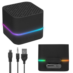 Müzik kutusu şarjli mini rgb led bt/sd mikado md-18bt