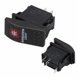 Navigasyon lambasi işikli 3p on-off 12-24v marin switch (ic-134m-s1)