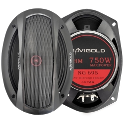 Navigold ng-695 oto midrange oval 6x9 inç 750 watt 2 adet