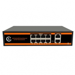 Novacom ND1P802ALF-8*10/100M BIT Ports 2*10/100M Uplink Port Watchdog Poe Switch