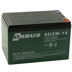 Orbus 12 volt - 14 amper elektrikli bisiklet aküsü (150 x 97 x 95 mm)
