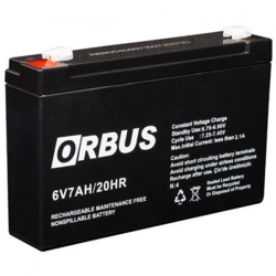 Orbus 6 volt - 7 amper akü (150 x 30 x 94 mm)