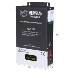 Otomatik voltaj regülatörü (kombi tv) 1000w mervesan mtr-1000