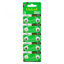 Oxford ag1 lr621 alkalin saat pili (10lu paket)*tianqiu