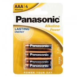 Panasonic lr03 alkalin 1.5 volt power aaa 4lü ince kalem pil