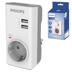 Philips chp4010w tekli akım korumalı priz 380 joule 2xusb