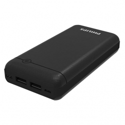 Philips DLP1720 CB 20.000 Mah 2XUSB Port Çıkış TYPE-C Micro-USB Powerbank Hızlı Şarj Slim
