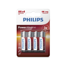 Pil aa kalem alkalin (4 adet) philips lr6p4b/97