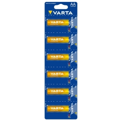 Pil aa kalem alkalin 6li kartela yirtmali paket varta
