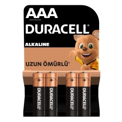 Pil aaa ince kalem alkalin (4 adet) duracell