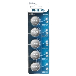Pil düğme 2032 3v (beşli paket) philips
