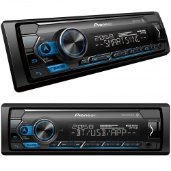 Pioneer mvh-s325bt usb/fm/aux/bt bluetoothlu mekaniksiz oto teyp 4x50 watt