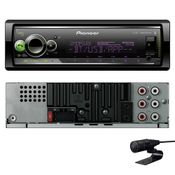 Pioneer mvh-s520bt oto teyp 4x50 watt bluetooth usb fm aux mobil aplikasyon