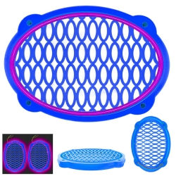 Poke midrange kapağı neon ledli oval mor 2 adet