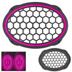 Polaxtor midrange kapağı neon ledli oval pembe 2 adet