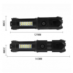 Powermaster 109-B Zoomlu Flash Özellikli SMD Ve Power LED’Li Şarjlı Plastik Kasa El Feneri (Powerbank Özellikli)