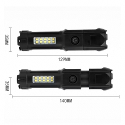 Powermaster 109-B Zoomlu Flash Özellikli SMD Ve Power LED’Li Şarjlı Plastik Kasa El Feneri (Powerbank Özellikli)