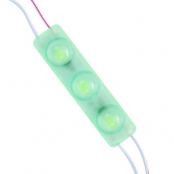 Powermaster 12 Volt 1.5 Watt Yeşil Yanıp Sönen Parlak Tek Renk 2835 69 X 16 Mm IP65 160 – 180 Lümen 160 Derece Modül Led