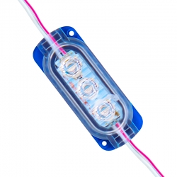 Powermaster 12v 0.6w mavi 2835 65x25 mm ip65 120lm 160 derece modül led