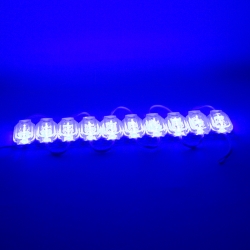 Powermaster 12v 0.6w mavi 2835 65x25 mm ip65 120lm 160 derece modül led