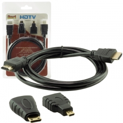 Powermaster 1.5 metre 3lü set hdmi kablo (micro hdmi hdmi*mini hdmi hdmi)