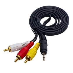 Powermaster 1.5 metre discman kablosu (3.5mm stereo 3 boğumlu - 3rca kablo)