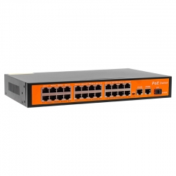 Powermaster 24 port 10/100/1000 mbps 300 watt 24+3+sfp poe gigabit ethernet switch