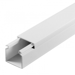 Powermaster 25x25 yapişkan bantli pvc kablo kanali - 1 boy 2 metre (paketi:50 boy:100 metre)