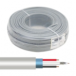 Powermaster 2+1 Gri 0.22 Mm CCTV Kamera Kablosu 100 Metre