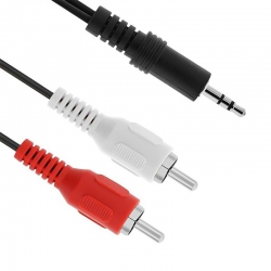 Powermaster 2 rca erkek + 3.5 mm stereo erkek 1.5 metre kablo